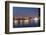 Beautifully illuminated high rises on Qiantang River in Hangzhou, Zhejiang province, China, Asia-Andreas Brandl-Framed Photographic Print