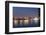 Beautifully illuminated high rises on Qiantang River in Hangzhou, Zhejiang province, China, Asia-Andreas Brandl-Framed Photographic Print