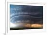 Beautifully Structured Supercell Thunderstorm in American Plains-Minerva Studio-Framed Photographic Print