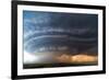 Beautifully Structured Supercell Thunderstorm in American Plains-Minerva Studio-Framed Photographic Print