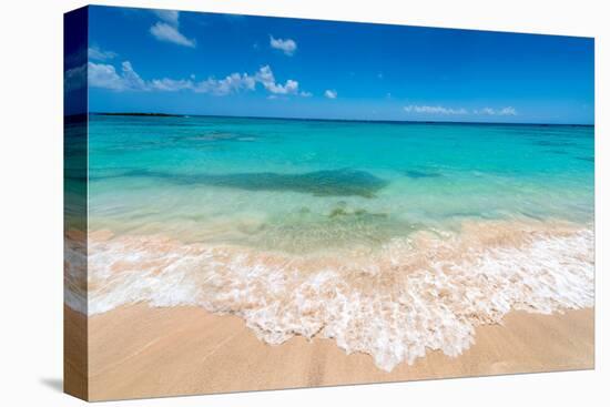 Beautiul Sandy Beach with Turqoise Se Water and Blue Sky-Gyula Gyukli-Stretched Canvas