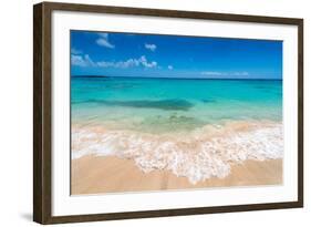 Beautiul Sandy Beach with Turqoise Se Water and Blue Sky-Gyula Gyukli-Framed Photographic Print