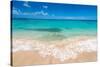 Beautiul Sandy Beach with Turqoise Se Water and Blue Sky-Gyula Gyukli-Stretched Canvas