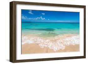 Beautiul Sandy Beach with Turqoise Se Water and Blue Sky-Gyula Gyukli-Framed Photographic Print