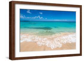 Beautiul Sandy Beach with Turqoise Se Water and Blue Sky-Gyula Gyukli-Framed Photographic Print