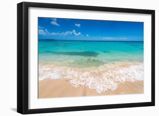 Beautiul Sandy Beach with Turqoise Se Water and Blue Sky-Gyula Gyukli-Framed Photographic Print