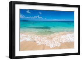 Beautiul Sandy Beach with Turqoise Se Water and Blue Sky-Gyula Gyukli-Framed Photographic Print