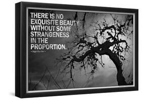 Beauty and Strangeness Edgar Allan Poe Poster-null-Framed Poster