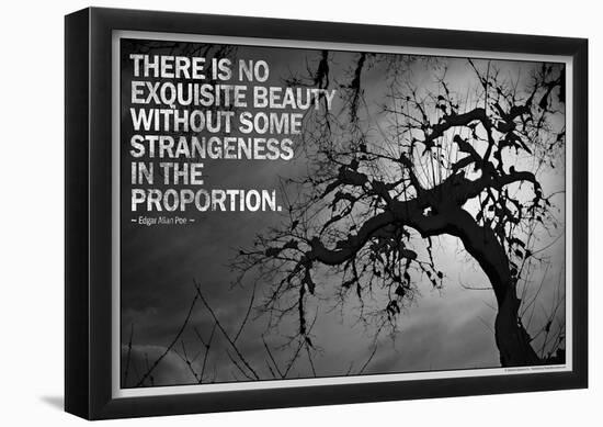 Beauty and Strangeness Edgar Allan Poe Poster-null-Framed Poster