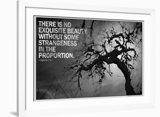 Beauty and Strangeness Edgar Allan Poe Poster-null-Framed Photo