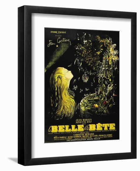 Beauty And the Beast, 1946, "La Belle Et La Beïte" Directed by Jean Cocteau-null-Framed Giclee Print