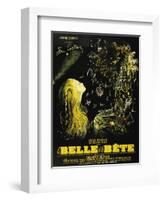 Beauty And the Beast, 1946, "La Belle Et La Beïte" Directed by Jean Cocteau-null-Framed Giclee Print