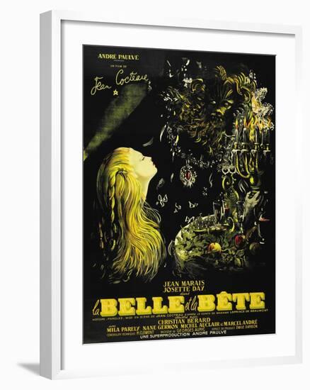 Beauty And the Beast, 1946, "La Belle Et La Beïte" Directed by Jean Cocteau-null-Framed Giclee Print