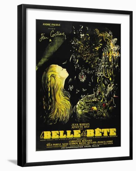 Beauty And the Beast, 1946, "La Belle Et La Beïte" Directed by Jean Cocteau-null-Framed Giclee Print