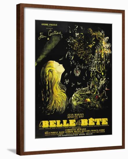 Beauty And the Beast, 1946, "La Belle Et La Beïte" Directed by Jean Cocteau-null-Framed Giclee Print