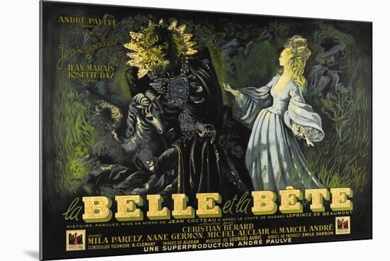 Beauty and the Beast, 1946 (La Belle Et La Beïte)-null-Mounted Giclee Print