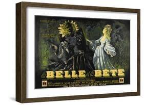 Beauty and the Beast, 1946 (La Belle Et La Beïte)-null-Framed Giclee Print