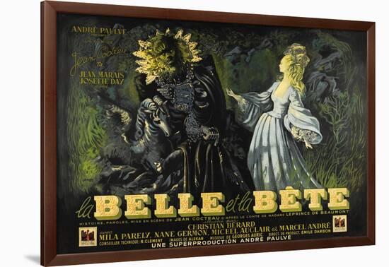 Beauty and the Beast, 1946 (La Belle Et La Beïte)-null-Framed Giclee Print