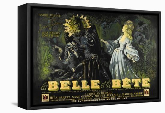 Beauty and the Beast, 1946 (La Belle Et La Beïte)-null-Framed Stretched Canvas