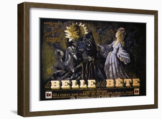 Beauty and the Beast, 1946-null-Framed Art Print