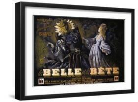 Beauty and the Beast, 1946-null-Framed Art Print