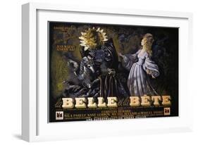 Beauty and the Beast, 1946-null-Framed Art Print