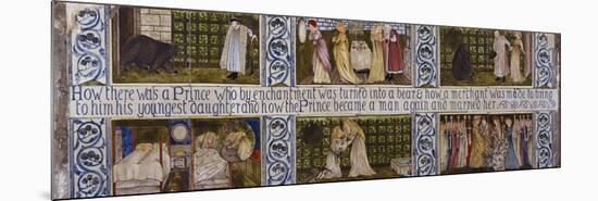 Beauty and the Beast', a Morris, Marshall, Faulkner and Co Tile Panel-Edward and Lucy Burne-Jones and Faulkner-Mounted Premium Giclee Print