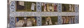 Beauty and the Beast', a Morris, Marshall, Faulkner and Co Tile Panel-Edward and Lucy Burne-Jones and Faulkner-Mounted Premium Giclee Print