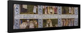 Beauty and the Beast', a Morris, Marshall, Faulkner and Co Tile Panel-Edward and Lucy Burne-Jones and Faulkner-Framed Giclee Print