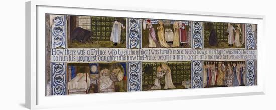 Beauty and the Beast', a Morris, Marshall, Faulkner and Co Tile Panel-Edward and Lucy Burne-Jones and Faulkner-Framed Premium Giclee Print