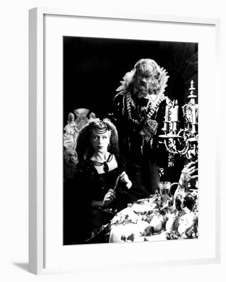 Beauty And The Beast, (aka 'Belle et la Bête, La'), Josette Day, Jean Marais, 1946-null-Framed Photo