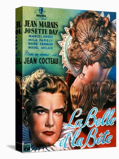 Beauty and the Beast, (AKA La Belle Et La Bete), Jean Marais, Josette Day, 1946-null-Stretched Canvas