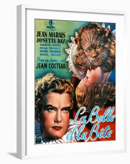 Beauty and the Beast, (AKA La Belle Et La Bete), Jean Marais, Josette Day, 1946-null-Framed Art Print