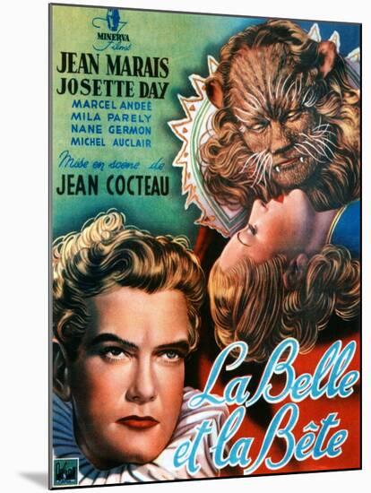 Beauty and the Beast, (AKA La Belle Et La Bete), Jean Marais, Josette Day, 1946-null-Mounted Art Print