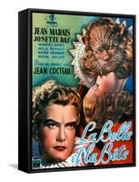 Beauty and the Beast, (AKA La Belle Et La Bete), Jean Marais, Josette Day, 1946-null-Framed Stretched Canvas