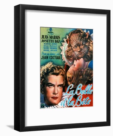 Beauty and the Beast, (AKA La Belle Et La Bete), Jean Marais, Josette Day, 1946-null-Framed Art Print