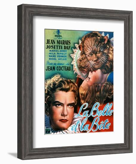 Beauty and the Beast, (AKA La Belle Et La Bete), Jean Marais, Josette Day, 1946-null-Framed Art Print