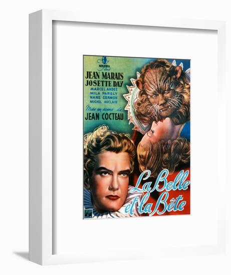 Beauty and the Beast, (AKA La Belle Et La Bete), Jean Marais, Josette Day, 1946-null-Framed Art Print