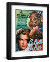 Beauty and the Beast, (AKA La Belle Et La Bete), Jean Marais, Josette Day, 1946-null-Framed Art Print