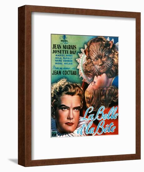 Beauty and the Beast, (AKA La Belle Et La Bete), Jean Marais, Josette Day, 1946-null-Framed Art Print