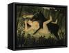 Beauty and the Beast, c.1908-Henri Rousseau-Framed Stretched Canvas