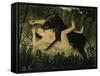 Beauty and the Beast, c.1908-Henri Rousseau-Framed Stretched Canvas