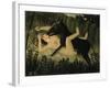 Beauty and the Beast, c.1908-Henri Rousseau-Framed Giclee Print