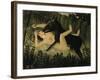 Beauty and the Beast, c.1908-Henri Rousseau-Framed Giclee Print