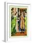 Beauty and the Beast, Greetings, c.1900-Walter Crane-Framed Art Print