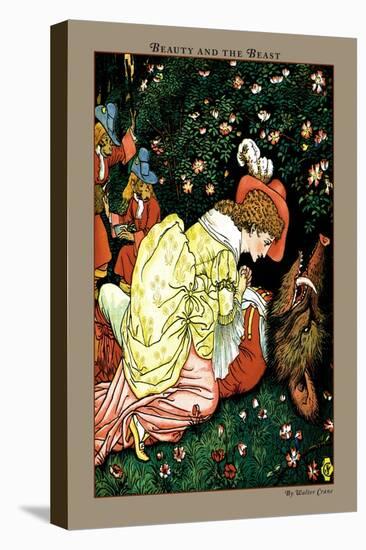 Beauty and the Beast, In the Woods, c.1900-Walter Crane-Stretched Canvas