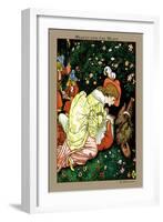 Beauty and the Beast, In the Woods, c.1900-Walter Crane-Framed Art Print