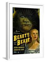 Beauty and the Beast, Jean Marais, Josette Day, 1946-null-Framed Art Print