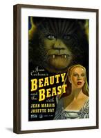 Beauty and the Beast, Jean Marais, Josette Day, 1946-null-Framed Art Print