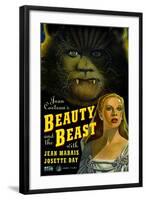 Beauty and the Beast, Jean Marais, Josette Day, 1946-null-Framed Art Print